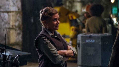 La 1re scne de Leia dans le Rveil de la Force