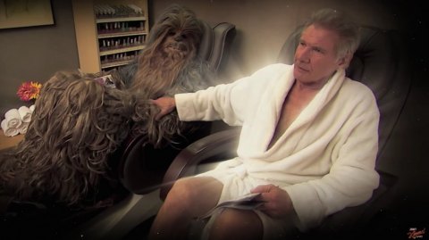 Harrison Ford et Chewbacca se rconcilient aprs une histoire d'adultre !