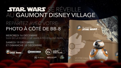 L'Episode VII au Gaumont Disney Village et photo avec BB-8 !