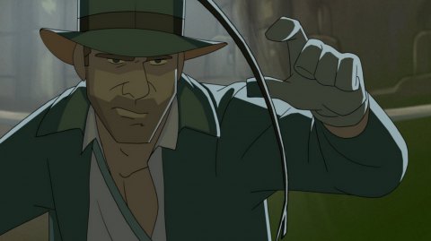 Des images du film d'animation Indiana Jones