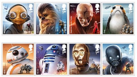 Des timbres Star Wars par la Poste britannique